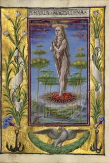 Mary Magdalene Borne Aloft; Taddeo Crivelli, Italian, died about 1479, active about 1451 - 1479, Ferrara, Emilia-Romagna, Italy