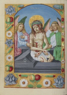 Ecce Homo; Strasbourg, France; early 16th century; Tempera colors on parchment; Leaf: 13.5 x 10.5 cm, 5 5,16 x 4 1,8 in