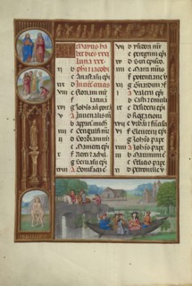 Music-Making; Zodiacal Sign of Gemini; Workshop of the Master of James IV of Scotland, Flemish, before 1465 - about 1541