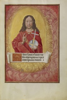 Christ in Majesty; Workshop of Master of the First Prayer Book of Maximilian, Flemish, active about 1475 - 1515, Bruges
