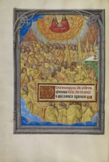 Martyrs and Saints Worshipping the Lamb of God; Master of James IV of Scotland, Flemish, before 1465 - about 1541, Bruges