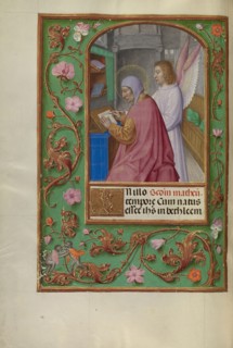Saint Matthew; Workshop of Master of the First Prayer Book of Maximilian, Flemish, active about 1475 - 1515, Bruges, Belgium