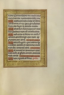David with the Head of Goliath; Bruges, Belgium; about 1510 - 1520; Tempera colors, gold, and ink on parchment; Leaf