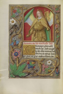 Saint Michael; Workshop of Master of the First Prayer Book of Maximilian, Flemish, active about 1475 - 1515, Ghent, Belgium