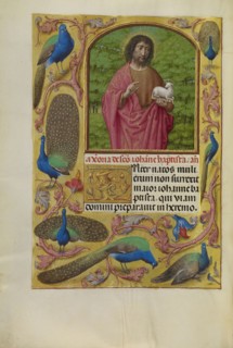 Saint John the Baptist with the Lamb of God on a Book; Workshop of Master of the First Prayer Book of Maximilian, Flemish