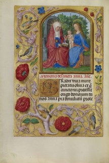 The Virgin and Child with Saint Anne; Master of James IV of Scotland, Flemish, before 1465 - about 1541, Bruges, Belgium