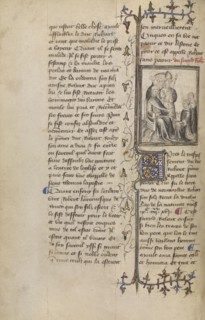 Homage Paid to Richard II; Paris, France; about 1400 - 1415; Leaf: 29.1 x 19.1 cm, 11 7,16 x 7 1,2 in