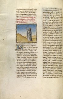 The Creation of the Stars; Ghent, Belgium; about 1475; Tempera colors, gold leaf, and gold paint on parchment; Leaf