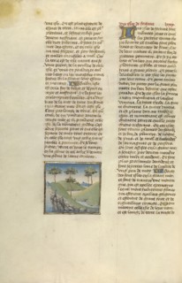 Islands in the Sea; Ghent, Belgium; about 1475; Tempera colors, gold leaf, and gold paint on parchment; Leaf: 43.8 × 30.5 cm