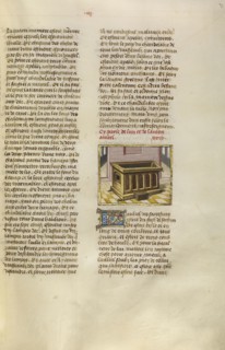 The Ark of the Covenant; Ghent, Belgium; about 1475; Tempera colors, gold leaf, and gold paint on parchment; Leaf