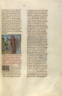 The Surrender of the Key to Troy; Ghent, Belgium; about 1475; Tempera colors, gold leaf, and gold paint on parchment; Leaf