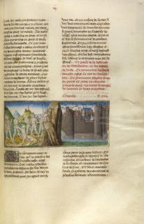 Nebuchadnezzar and King Sedekias and the Destruction of Jerusalem; Ghent, Belgium; about 1475; Tempera colors, gold leaf