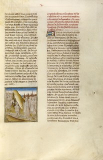 Alexander the Great with his Army before Jerusalem; Ghent, Belgium; about 1475; Tempera colors, gold leaf, and gold paint