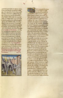 The Encampment before the Town of Messina; Ghent, Belgium; about 1475; Tempera colors, gold leaf, and gold paint on parchment
