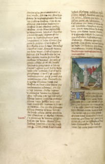The Sermon on the Mount; Ghent, Belgium; about 1475; Tempera colors, gold leaf, and gold paint on parchment; Leaf