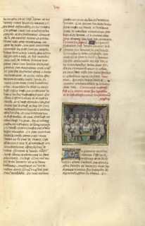 The Last Supper; Ghent, Belgium; about 1475; Tempera colors, gold leaf, and gold paint on parchment; Leaf: 43.8 x 30.5 cm