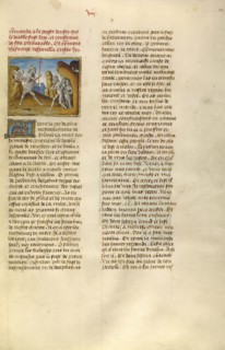 The Descent into Limbo; Ghent, Belgium; about 1475; Tempera colors, gold leaf, and gold paint on parchment; Leaf: 43.8 x 30.5 cm