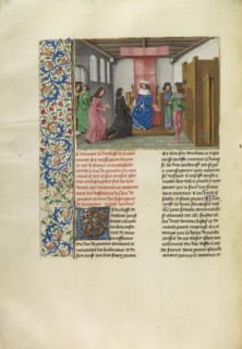 The Embassy of the Duke of Brabant before the King of France and the Duke of Berry; Master of the Getty Froissart, Flemish