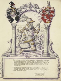 Eitelfriedrich II Hohenzollern; Jörg Ziegler, German, early 16th century - 1574,1577, Rottenburg, Germany; about 1572; Pen