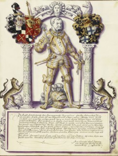 Eitelfriedrich VI Hohenzollern; Jörg Ziegler, German, early 16th century - 1574,1577, Rottenburg, Germany; about 1572; Pen