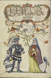 The Second Generation, Friedrich Derrer; Nuremberg, Germany; about 1626 - 1711; Tempera colors with gold and silver highlights