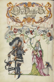 The Third Generation, Friedrich Derrer; Nuremberg, Germany; about 1626 - 1711; Tempera colors with gold and silver highlights