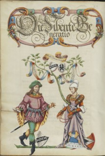The Seventh Generation, Sebaldt Derrer; Nuremberg, Germany; about 1626 - 1711; Tempera colors with gold and silver highlights