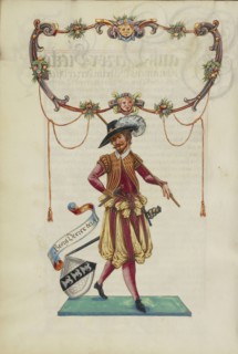 The Sixteenth Generation, Georg Derrer; Nuremberg, Germany; about 1626 - 1711; Tempera colors with gold and silver highlights