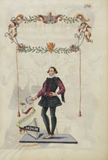 Georg Friedrich Derrer; Nuremberg, Germany; about 1626 - 1711; Tempera colors with gold and silver highlights on parchment; Leaf