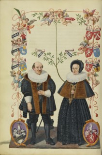 The Twenty-Seventh Generation, Christoph Derrer and His Second Wife Ursula Scheuerlin; Georg Strauch German, 1613 - 1675