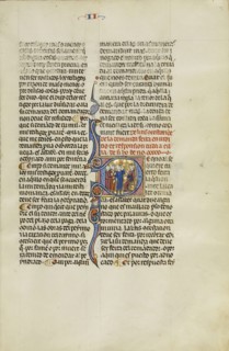 Initial D: Three Men Disputing before a Judge; Unknown, Michael Lupi de Çandiu, Spanish, active Pamplona, Spain 1297 - 1305