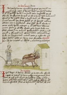 A Farmer with an Open Treasure Chest; Trier, probably, Germany; third quarter of 15th century; Pen and black ink and colored