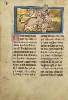 Samson Fighting a Lion; Thérouanne ?, France, formerly Flanders, fourth quarter of 13th century, after 1277, Tempera colors
