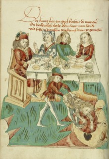 A Royal Wedding Feast; An Unsuitably Dressed Guest Cast into Darkness; Follower of Hans Schilling, German, active 1459 - 1467