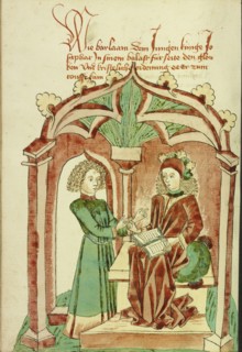 Barlaam Instructing Josaphat in the True Faith; Follower of Hans Schilling, German, active 1459 - 1467)