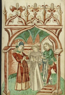 Barlaam Saying Farewell to Josaphat; Follower of Hans Schilling, German, active 1459 - 1467, from the Workshop of Diebold