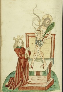 Josaphat Praying before the Man of Sorrows; Follower of Hans Schilling, German, active 1459 - 1467)