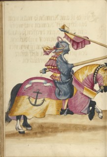 A Tournament Contest; Augsburg, probably, Germany; about 1560 - 1570; Tempera colors and gold and silver paint on paper