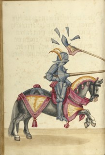 A Tournament Contest; Augsburg, probably, Germany; about 1560 - 1570; Tempera colors and gold and silver paint on paper