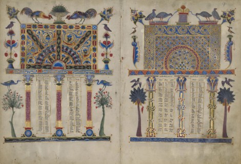 Canon Tables from the Zeyt'un Gospels, FOLIOS 4 AND 5