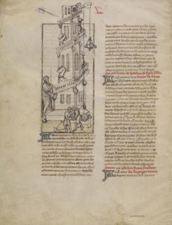 The Building of the Tower of Babel; First Master of the Bible historiale of Jean de Berry, French