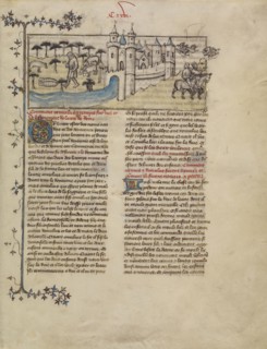 Romulus and Remus; First Master of the Bible historiale of Jean de Berry, French, active about 1390 - about 1400