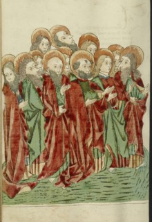The Twelve Apostles; Follower of Hans Schilling, German, active 1459 - 1467, from the Workshop of Diebold Lauber German