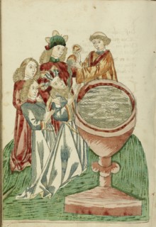 Baptism of King Avenir; Follower of Hans Schilling, German, active 1459 - 1467, from the Workshop of Diebold Lauber German