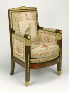One Settee and Ten Armchairs; Frames attributed to François-Honoré-Georges Jacob-Desmalter, French, 1770 - 1841, Tapestries