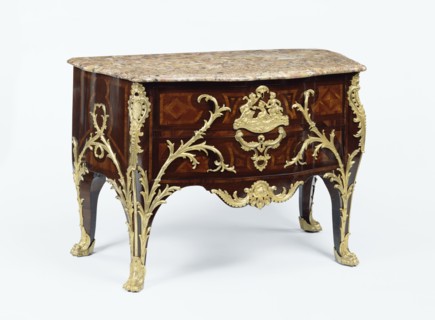 Commode; Charles Cressent, French, 1685 - 1768, master 1719), Paris, France; about 1745 - 1750; Fir, oak, and Scots pine