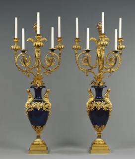Pair of Standing Candelabra; Attributed to Lucien-François Feuchère, French, about 1750 - 1828, Paris, France; about 1784