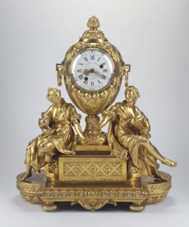 Mantel Clock; Clock movement by Étienne-Augustin Le Roy, French, 1737 - 1792, master 1758), and case by Etienne Martincourt