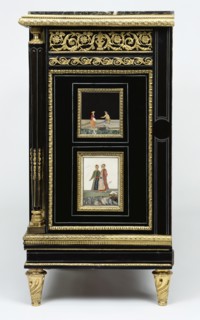 One of a Pair of Cabinets; Attributed to Adam Weisweiler, French, 1744 - 1820, master 1778), Paris, France; about 1785; pietra