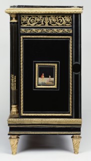 One of a Pair of Cabinets; Attributed to Adam Weisweiler, French, 1744 - 1820, master 1778), Italy; about 1808; pietra dura